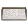 Leopard Mirror Small Rectangle Tray 12.5" x 6.75"